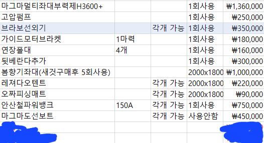 마그마멀티좌대 봄향기좌대 일괄판매합니다 (중고장터 - 팝니다)