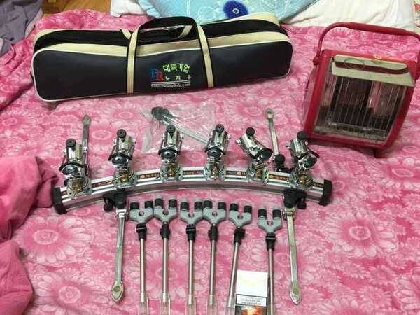 대륙노지6단 풀셋 코베아난로 모자포함 (중고장터 - 팝니다)