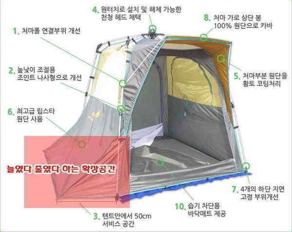 파라 중좌대신형 진풍받침대 트라이캠프 15TR피노키오 자동텐트 팝니다 (중고장터 - 팝니다)