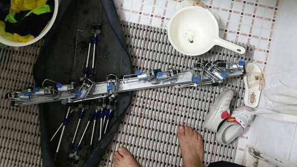 받침틀 대륙 10단 일자형 3단 구형 (중고장터 - 팝니다)