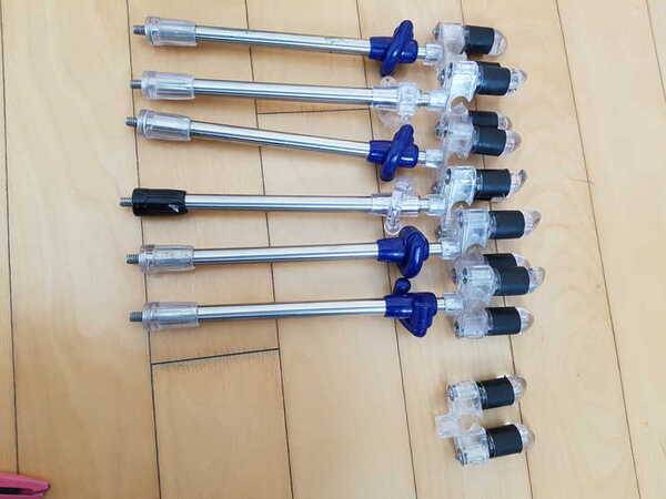 낚시용품 정리스마트받침틀 55 10단 자립다리외 다수 (중고장터 - 팝니다)