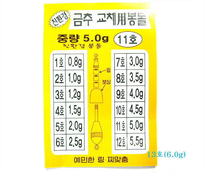 친환경 성동 낚시 추봉돌 팝니다 (중고장터 - 팝니다)