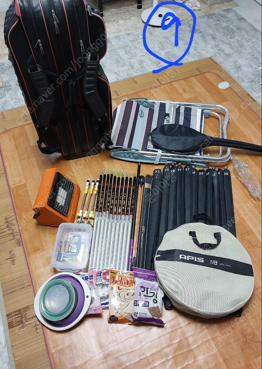 민물낚시 풀셋트 자수정드림 받침틀 등등 (중고장터 - 팝니다)