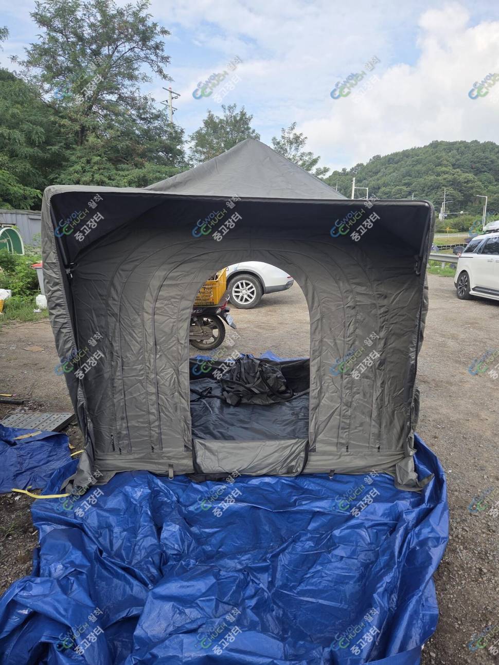 동일레져 에어텐트 동일 크랭크 영풍오메가 보트 받침틀 10단 팝니다 (중고장터 - 팝니다)