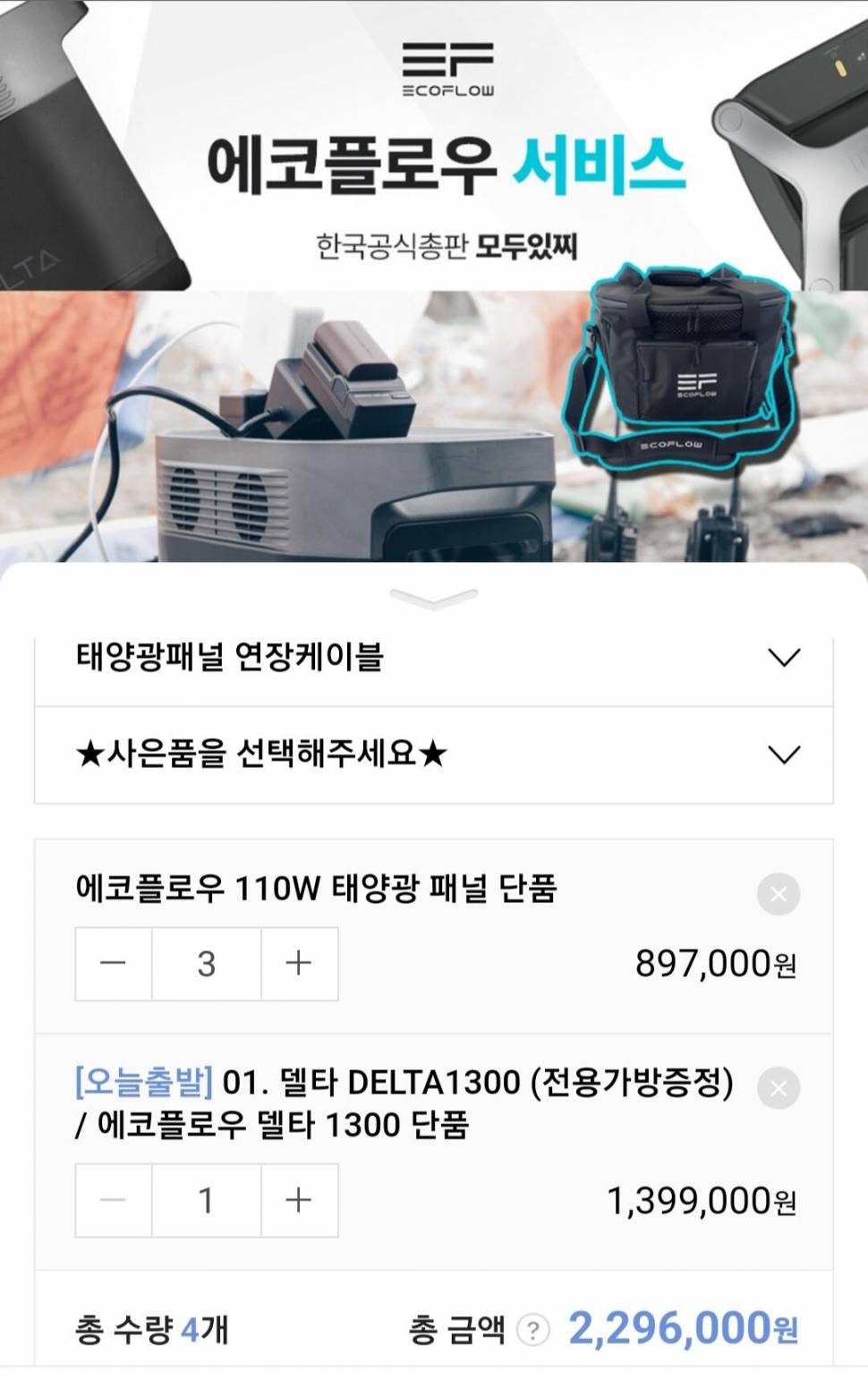 가격수정파워뱅크 에코플로우 델타1300 태양광 충전 패널 팝니다 (중고장터 - 팝니다)