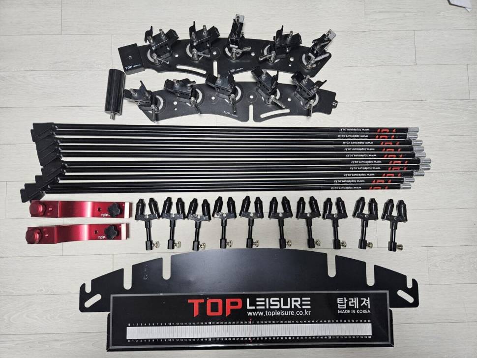 탑레저 마스터블랙 10단 받침틀 세트 접이식 크랭크 팝니다 (중고장터 - 팝니다)