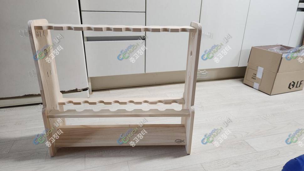 원목 낚시대 릴 로드 거치대 (중고장터 - 팝니다)
