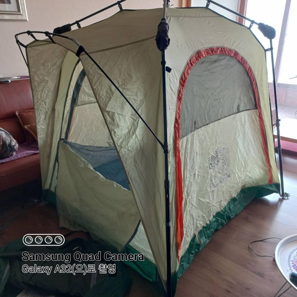 그린비 슈퍼매직2 텐트와 미제 오리털 침낭 팝니다 (중고장터 - 팝니다)