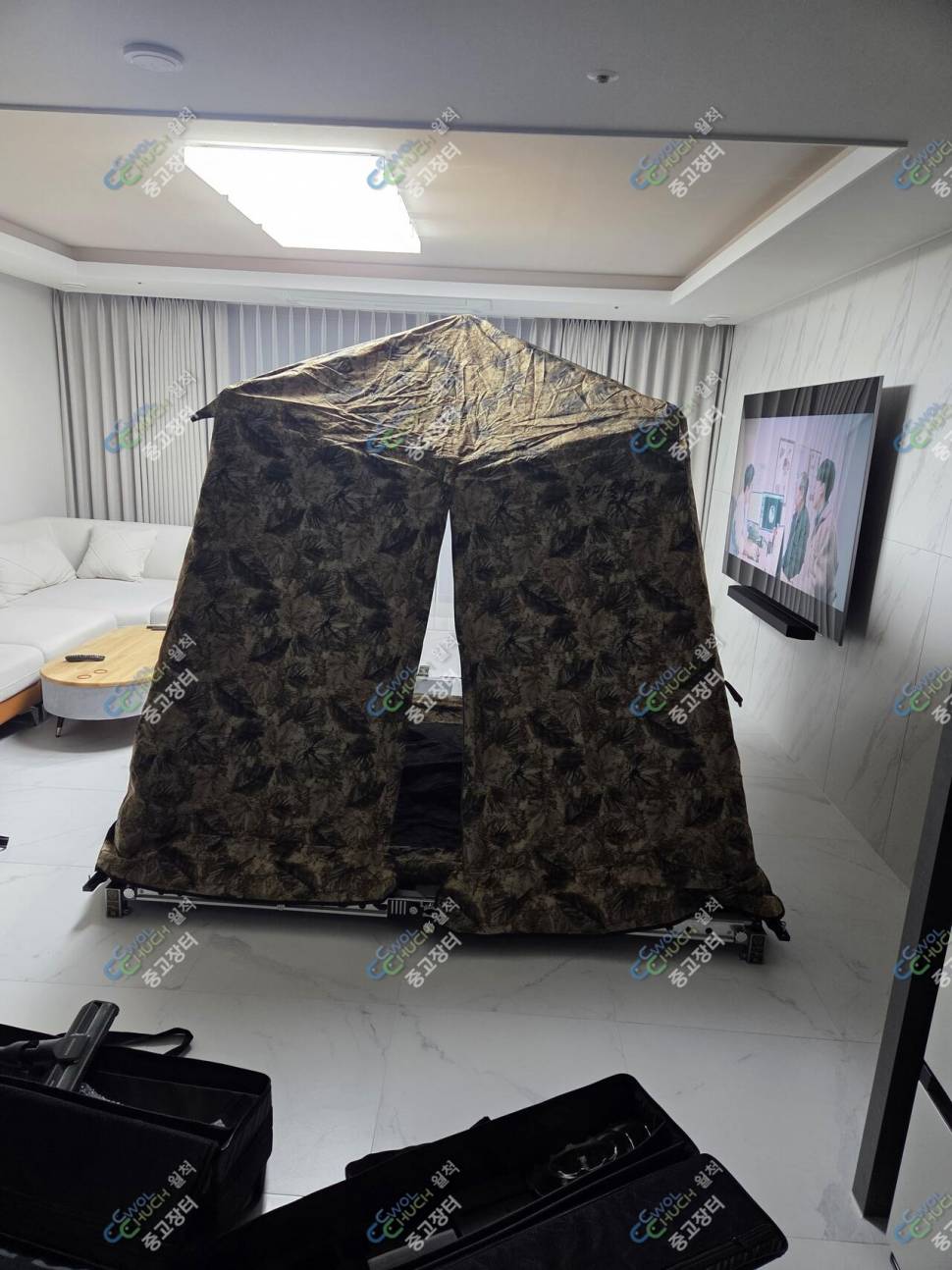 탱크좌대 2400 캠솔 브라운암막1800 (중고장터 - 팝니다)
