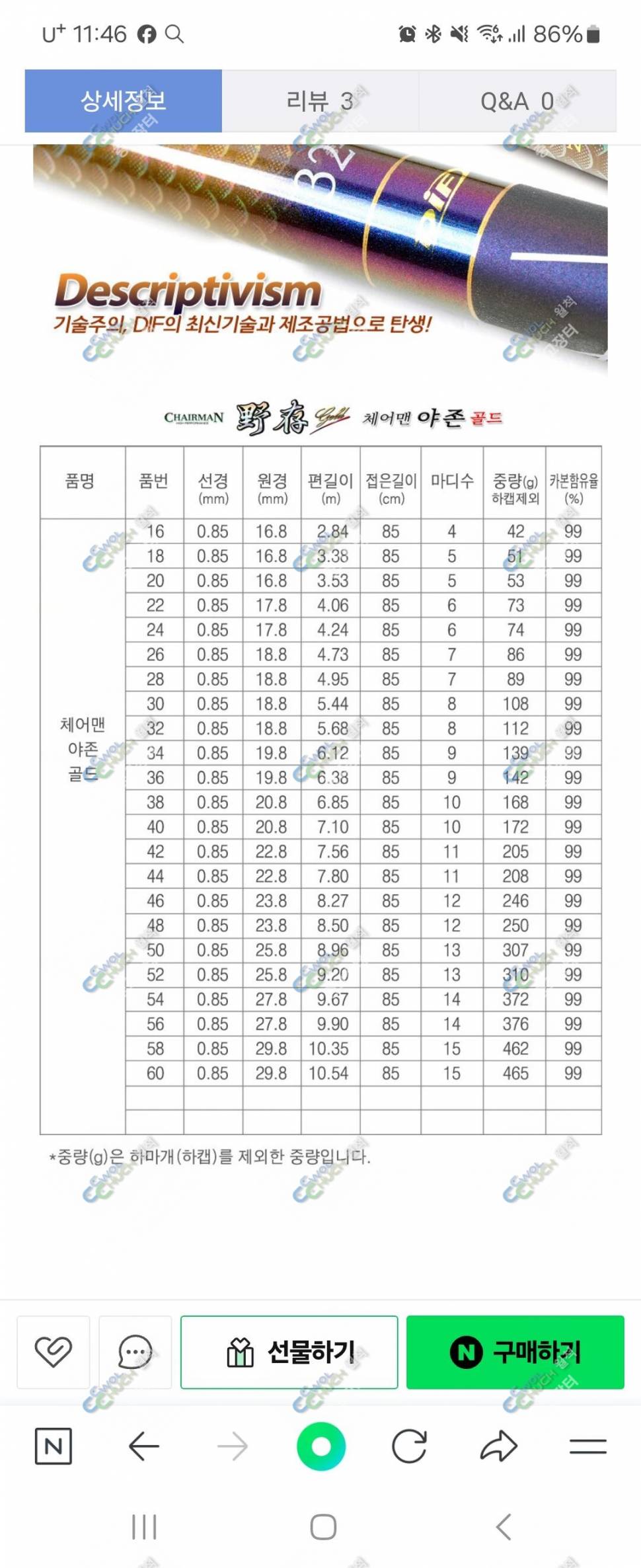DIF야존골드3032 (중고장터 - 팝니다)