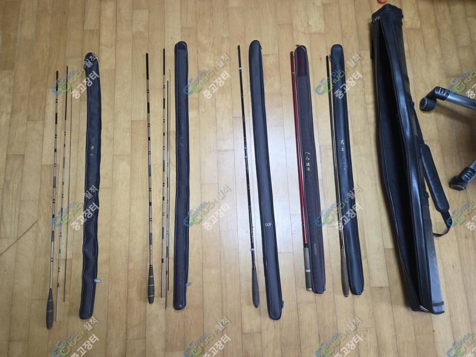 김상고9척 등 내림낚시대 일괄판매 (중고장터 - 팝니다)
