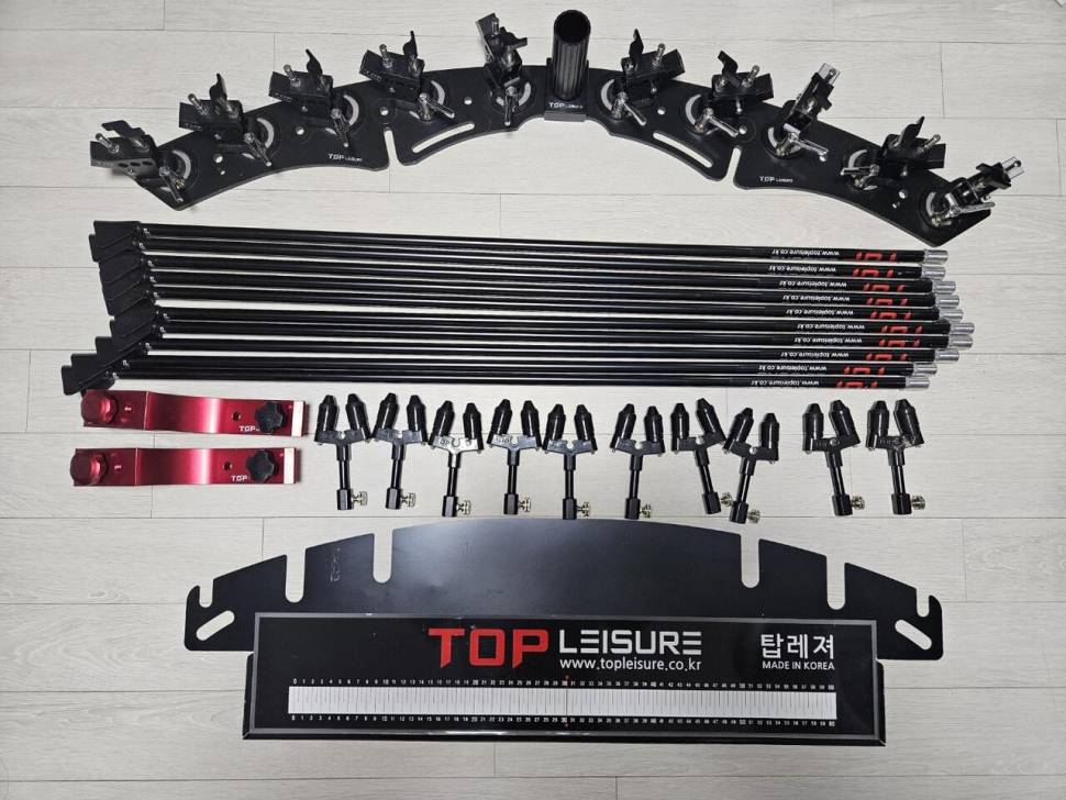 탑레저 마스터블랙 10단 받침틀 세트 접이식 크랭크 팝니다 (중고장터 - 팝니다)