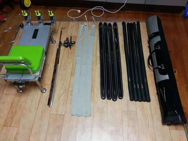 해원레포츠 중층내림대 장비일체로 대물낚시장비 일체구해봅니다 (중고장터 - 교환무료)