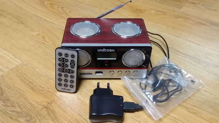 유니콘 MF500W usbauxfm라디오스피커 (중고장터 - 교환무료)