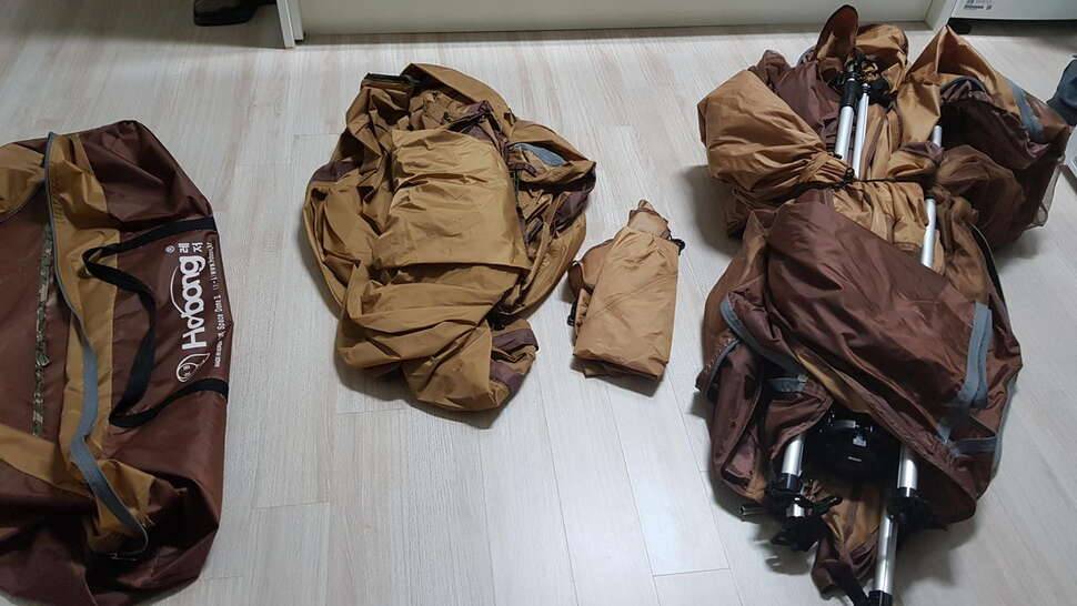 드래곤받침틀 호봉텐트 제품으로 금장섶다리세트 교환 (중고장터 - 교환무료)