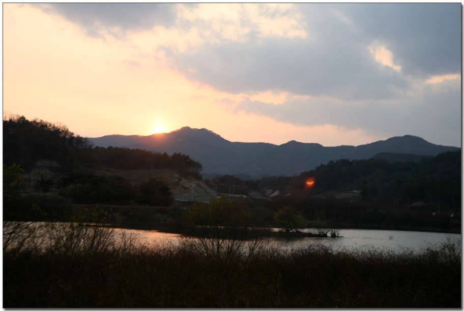 상주 오태저수지 밤풍경 일몰 (커뮤니티 - 포토갤러리)