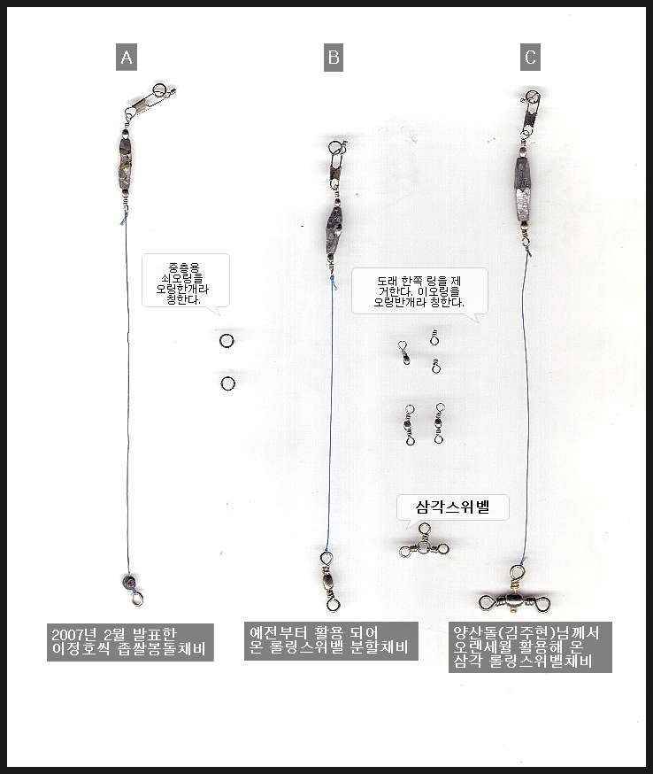 스위벨 채비에 대하여3편 (월척지식 - 전통바닥낚시)