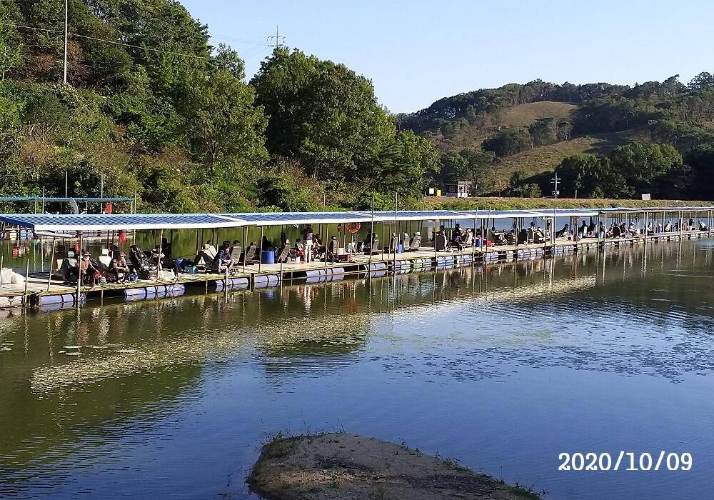 아산신수지 10월 9일과10일 오전 조황입니다 (유료터정보 - 유료터점주조황)