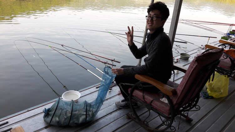 아산 산들낚시터의 5월22일에 올리는 모습입니다 (유료터정보 - 유료터점주조황)