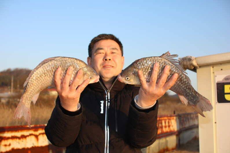 준설 중 4짜 5마리 (유료터정보 - 유료터점주조황)