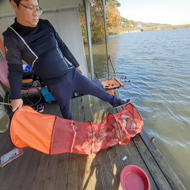 아산 산들낚시터의 11월8일에 올리는 주말 모습입니다 (유료터정보 - 유료터점주조황)