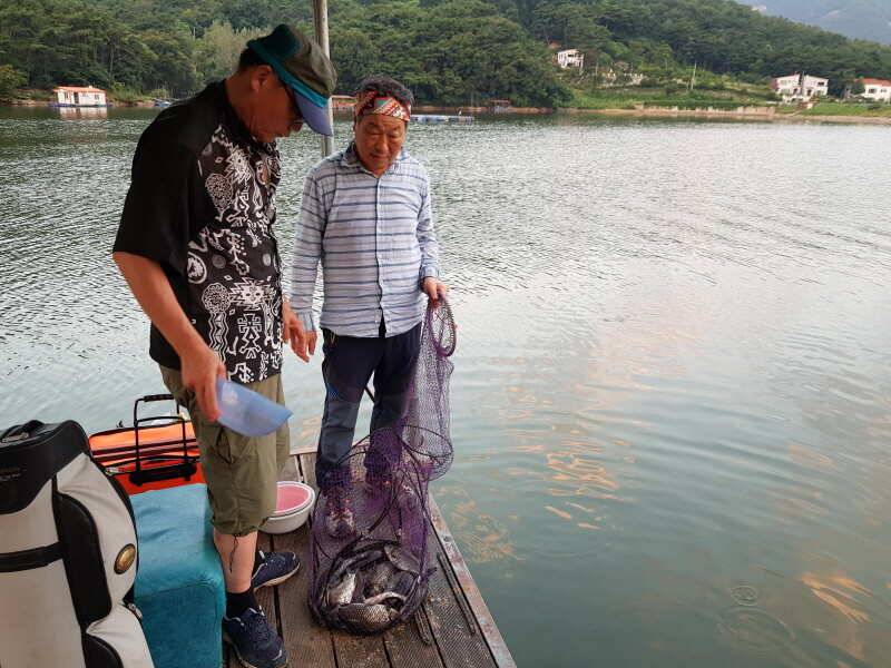 아산 산들낚시터의 8월3일에 어제그제 모습 올려드립니다 (유료터정보 - 유료터점주조황)