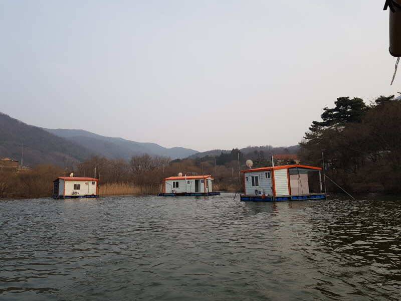 아산 산들낚시터가 봄 포인트 찿아 좌대를 이동 시켰습니다 (유료터정보 - 유료터점주조황)