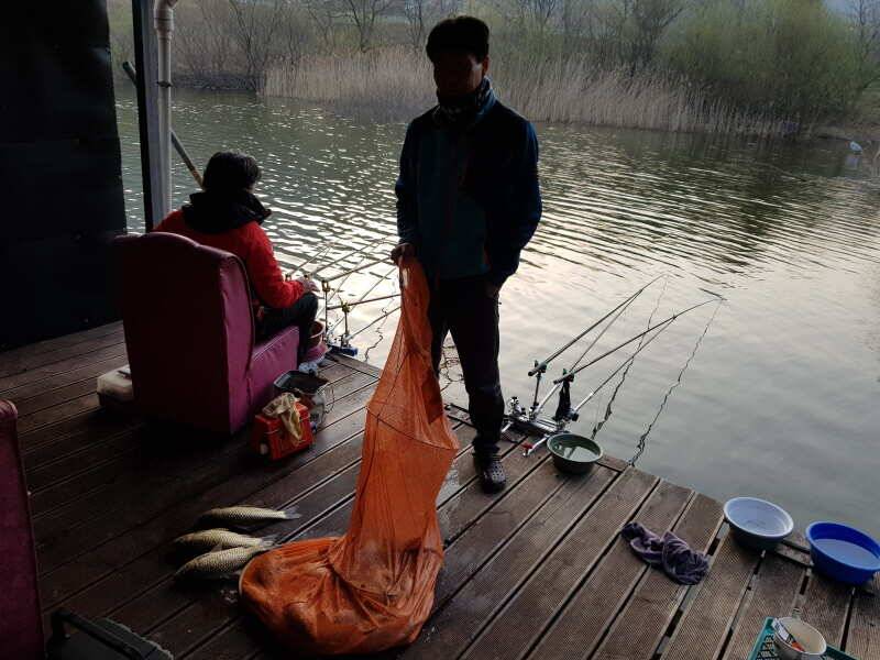 아산 산들낚시터의 3월29일에 올리는 모습입니다 (유료터정보 - 유료터점주조황)