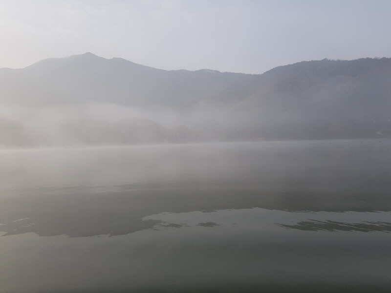 산들낚시터의 11월 12일에 올리는 주말 모습입니다 (유료터정보 - 유료터점주조황)