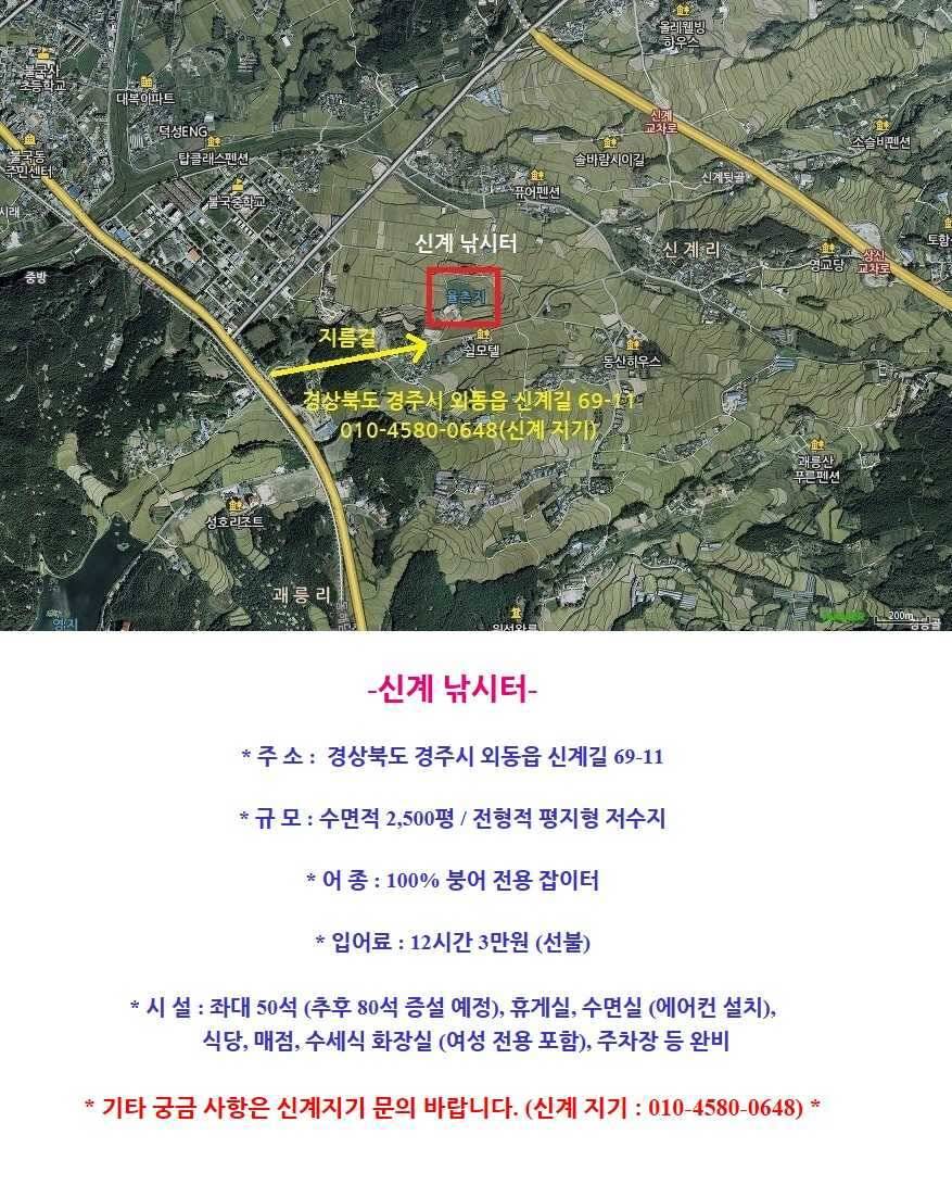 4짜 토종 대박 경주시 신계 낚시터 (유료터정보 - 유료터점주조황)