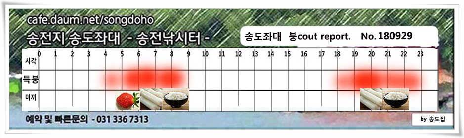 9월 마지막 주말 (유료터정보 - 유료터점주조황)