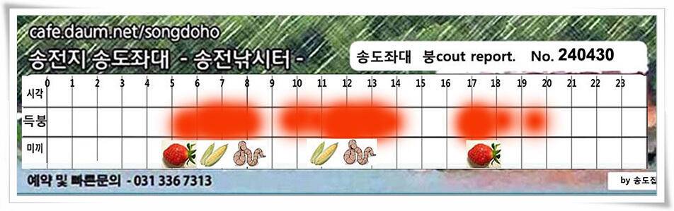 4월 마지막 4짜 (유료터정보 - 유료터점주조황)