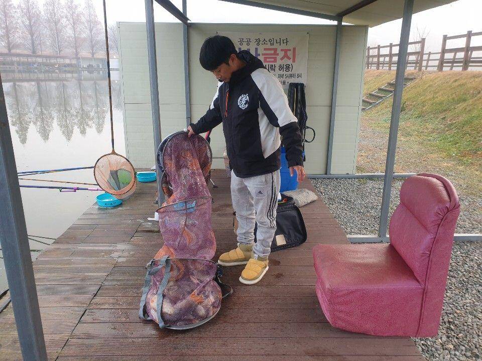 12 월 12일 안성 거청낚시터 조황 (유료터정보 - 유료터점주조황)