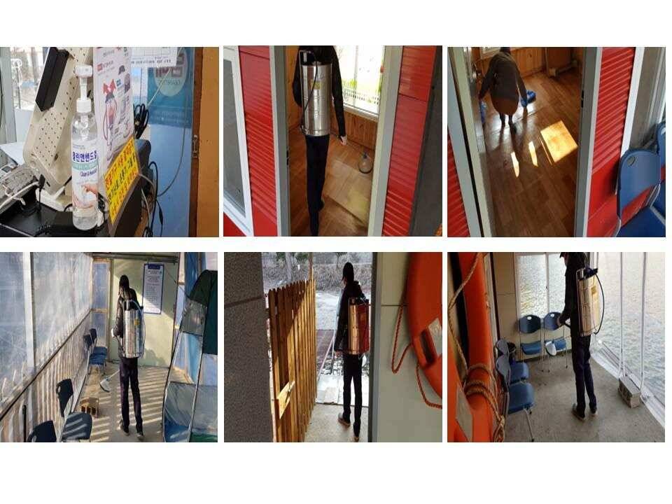 양평 수곡낚시터 2월 일요일월요일 조황및 수상좌대소독및 손소독제 비치 안내 (유료터정보 - 유료터점주조황)