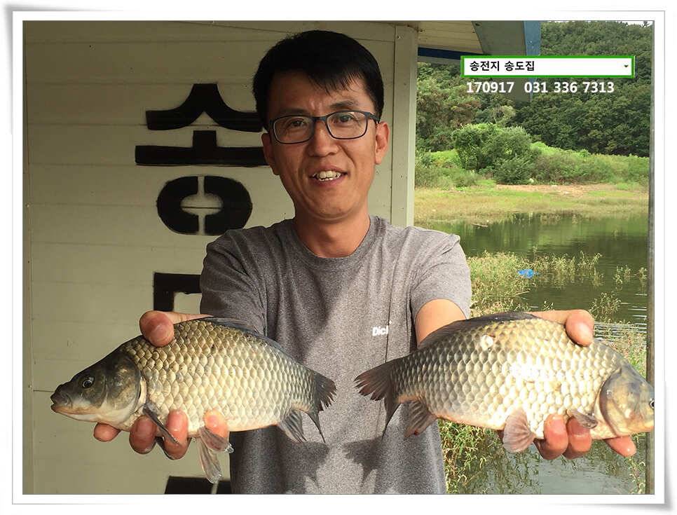 가을 분위기에송전지 송도 좌대 조황 (유료터정보 - 유료터점주조황)