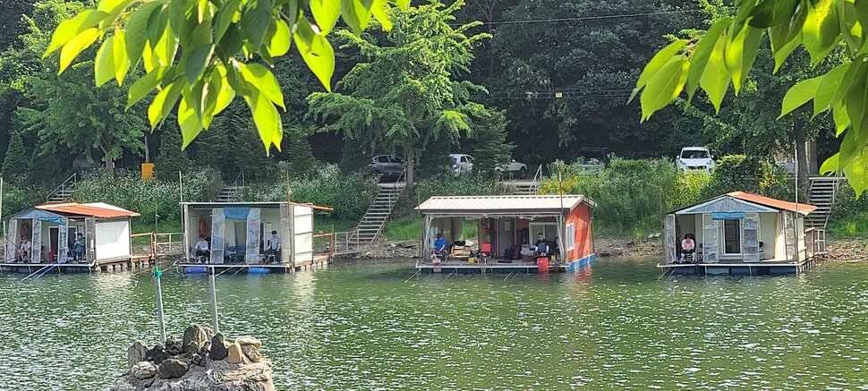 양평 힐링 수곡지 수곡낚시터 일요일 조황도 괜찬았습니다 (유료터정보 - 유료터점주조황)