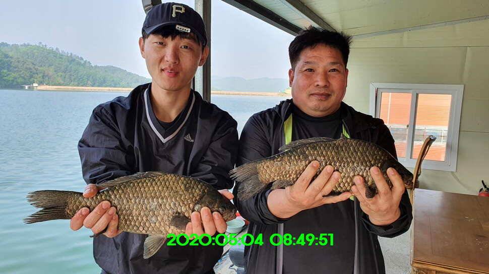 신원낚시터5월13일 토종대물 덩어리 사진입니다 (유료터정보 - 유료터점주조황)