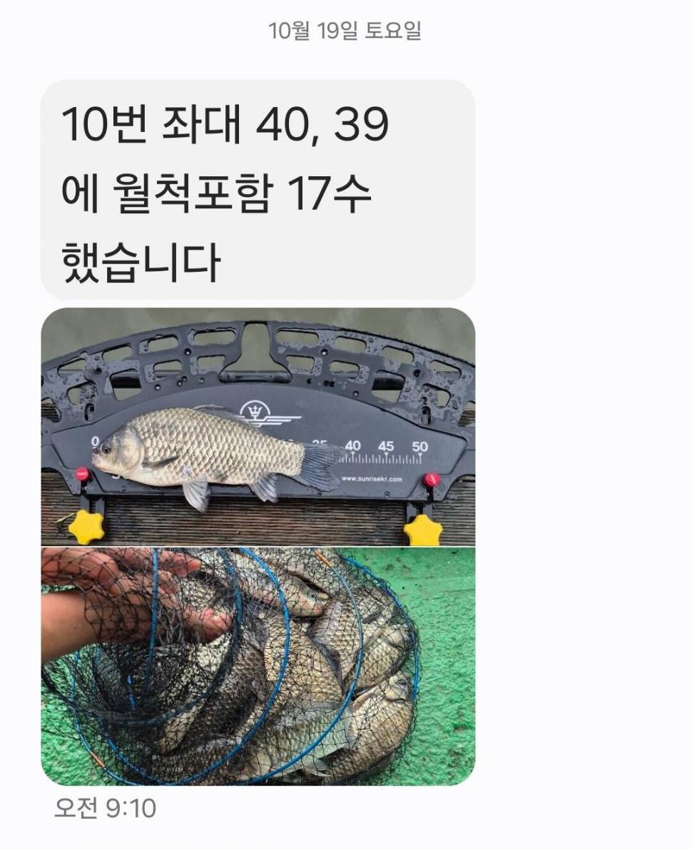 2024년 10월 넷째주 조황정보 용담낚시터사암지사짜 11마리 (유료터정보 - 유료터점주조황)