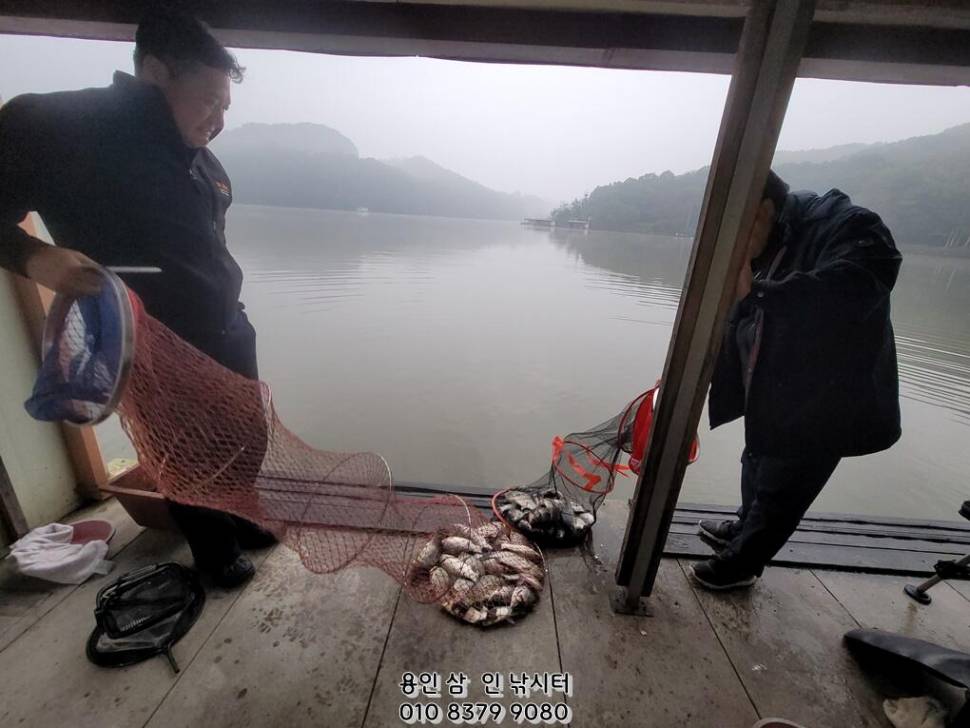 가깝고 물 좋고 경치 좋은 곳용인삼인낚시터 (유료터정보 - 유료터점주조황)