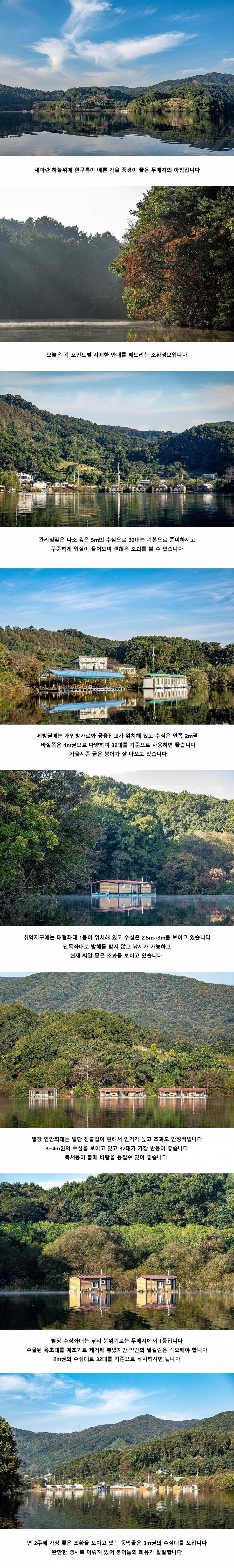 안성 두메낚시터 10월 11일 조황정보 (유료터정보 - 유료터점주조황)