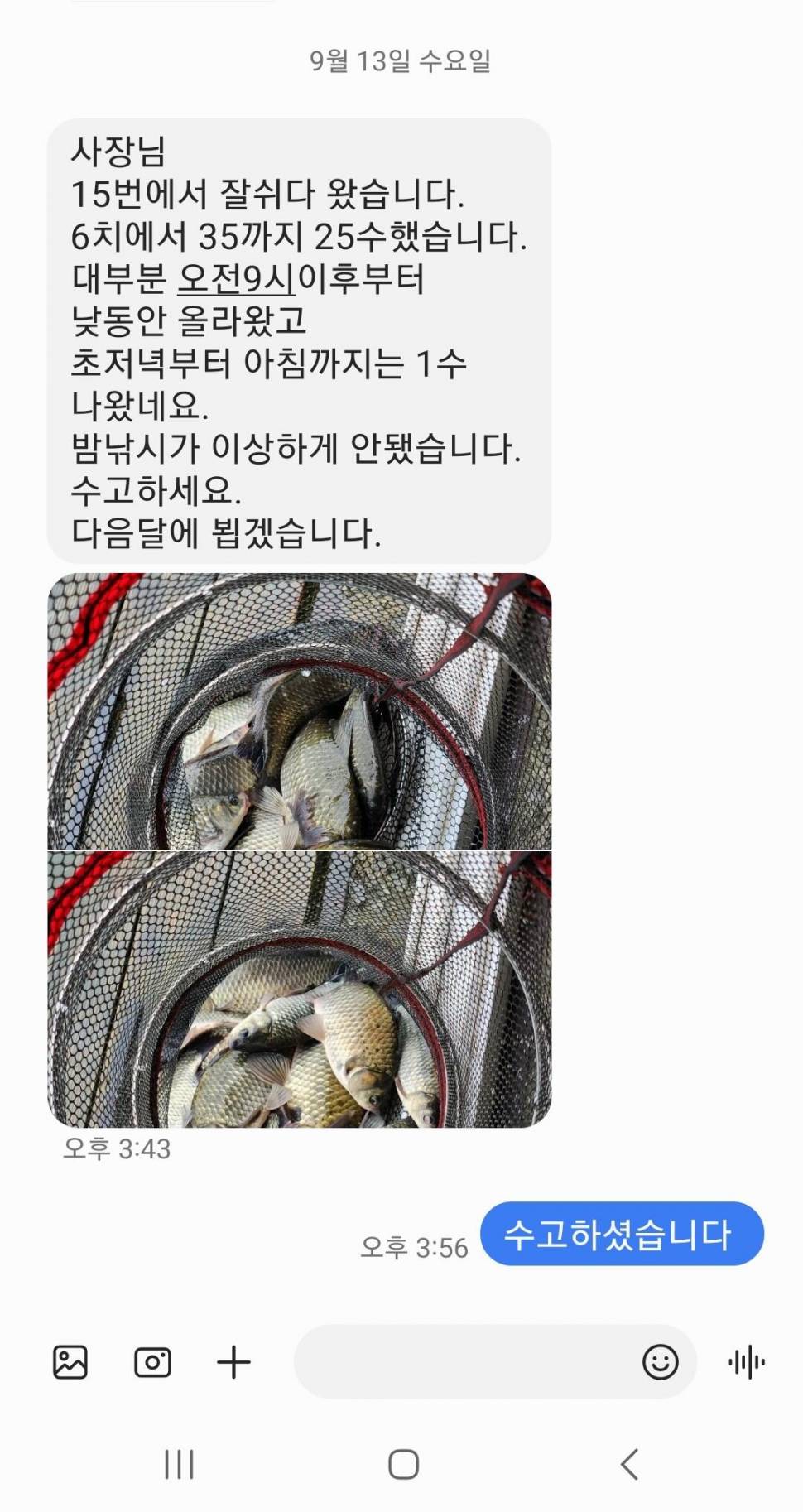 2023년 9월 둘째주 조황정보 용담낚시터사암지 (유료터정보 - 유료터점주조황)