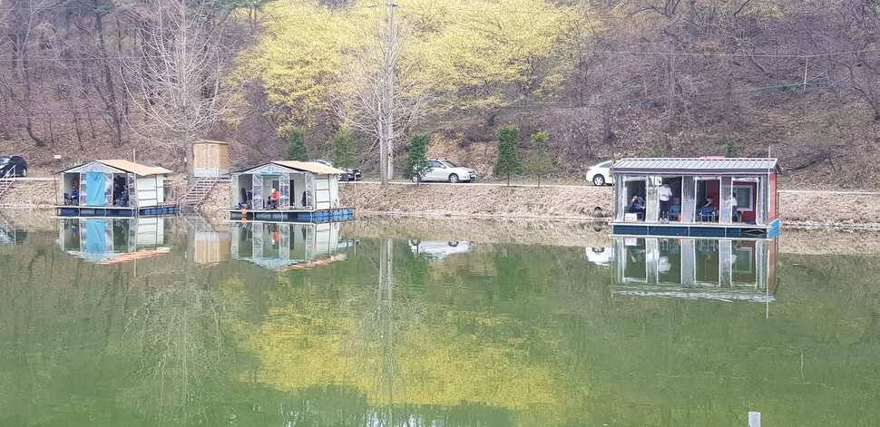양평 수곡낚시터 주중조황 및 수상좌대 할인기념품 증정 연장안내 (유료터정보 - 유료터점주조황)