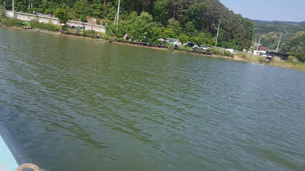 주말조황이 좋았담니다 동호회에서 많이 참석 하셨읍니다 월척30수 4짜10수 정도 나왔네요 (유료터정보 - 유료터점주조황)