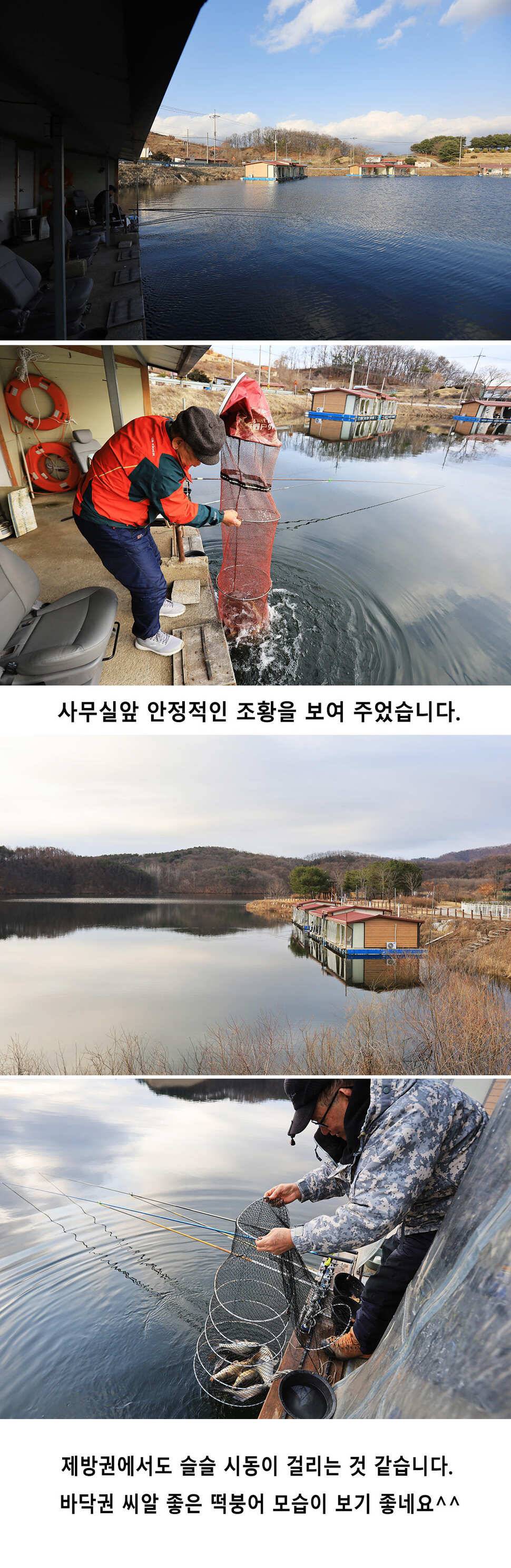 안성 두메낚시터 2월27일 조황안내 (유료터정보 - 유료터점주조황)