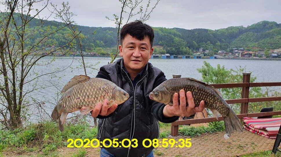 신원낚시터6일 토종대물 4짜와 덩어리가 터졌습니다 (유료터정보 - 유료터점주조황)