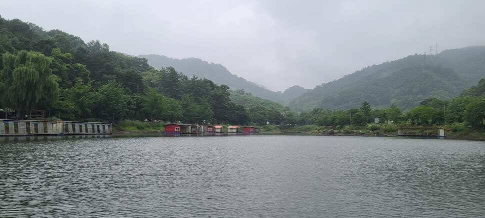여름 휴가철 피서낚시 힐링 수곡낚시터 수목 노지잔교 조황 여전히 좋습니다 (유료터정보 - 유료터점주조황)
