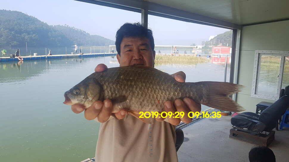 신원낚시터 10월1일 토종대물4짜와 덩어리가 마릿수로 (유료터정보 - 유료터점주조황)