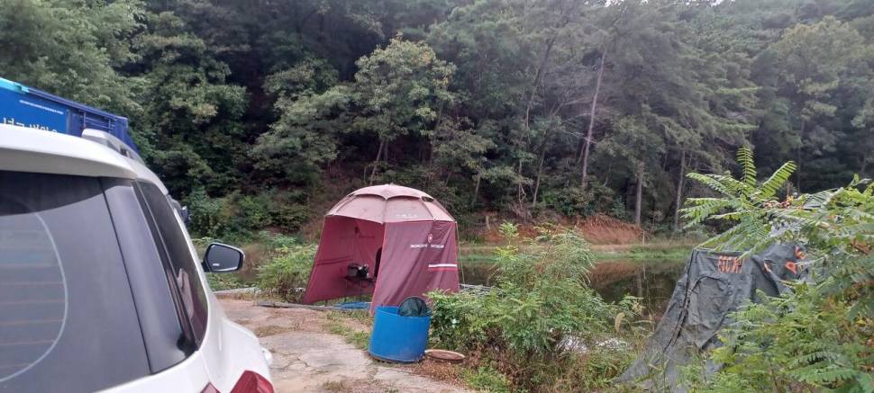 어우실지 나오면 월척에 때깔좋은어우실 입니다 오염이없는 저수지9 (유료터정보 - 유료터점주조황)