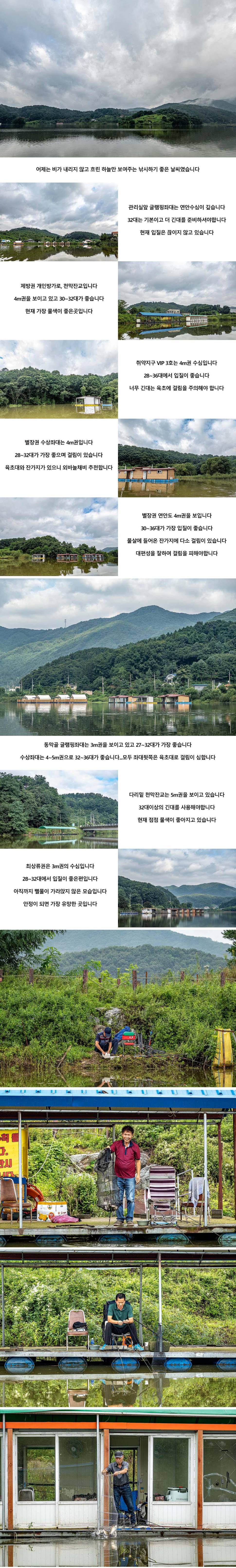 안성 두메낚시터 8월 13일 조황정보 (유료터정보 - 유료터점주조황)