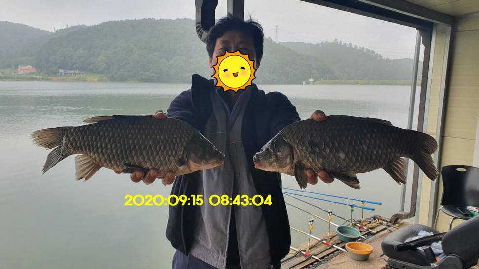 신원낚시터 9월16일 토종붕어 43짜리와 덩어리들 사진입니다 (유료터정보 - 유료터점주조황)